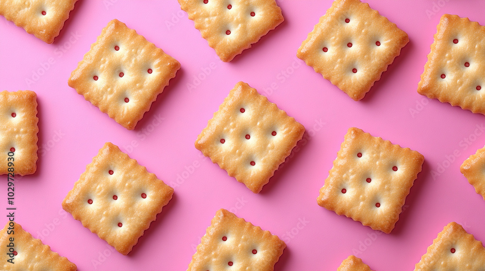 golden, crispy crackers scattered across a flat surface. Their twisted shape symbolizes unity and tradition, with a rustic texture that conveys comfort and timeless snack appeal golden, crispy crackers scattered across a flat surface. Their twisted shape symbolizes unity and tradition, with a rustic texture that conveys comfort and timeless snack appeal