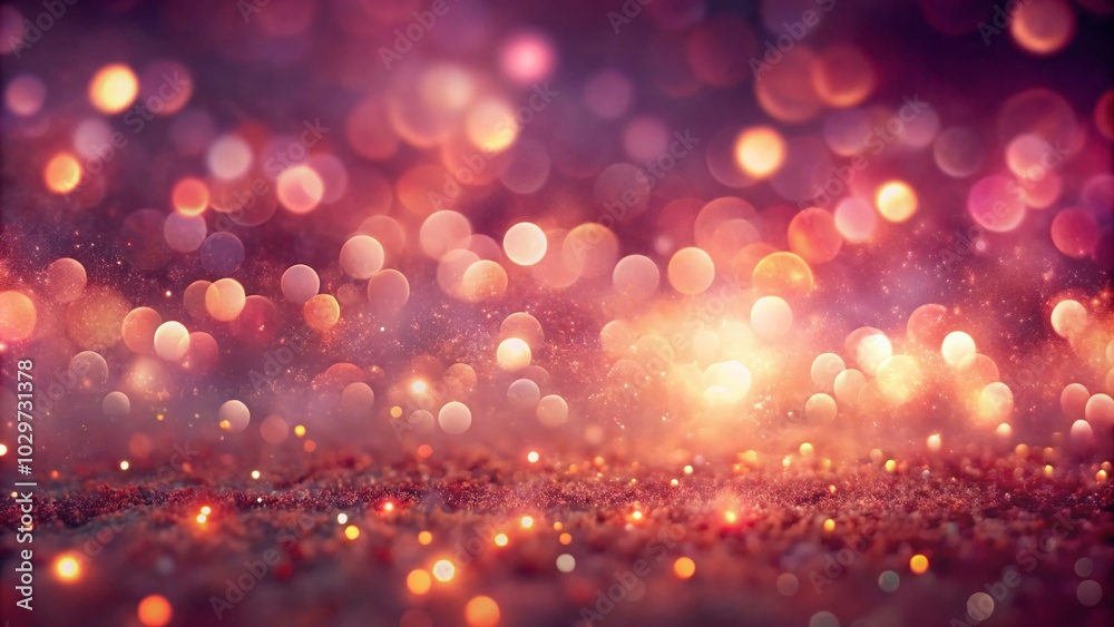 Blurry Reddish-Pink Lights for Atmospheric Low Light Photography Background