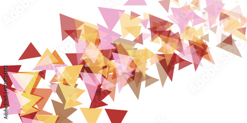 春　テクノロジー　三角　模様　背景	