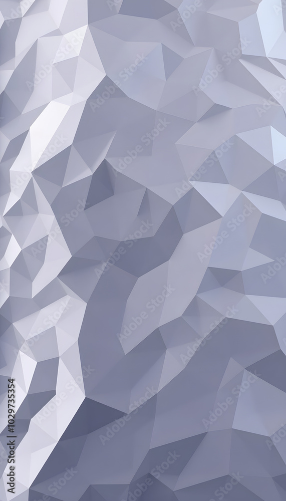 Obraz premium Abstract 3d background, polygonal pattern isolated with white highlights, png