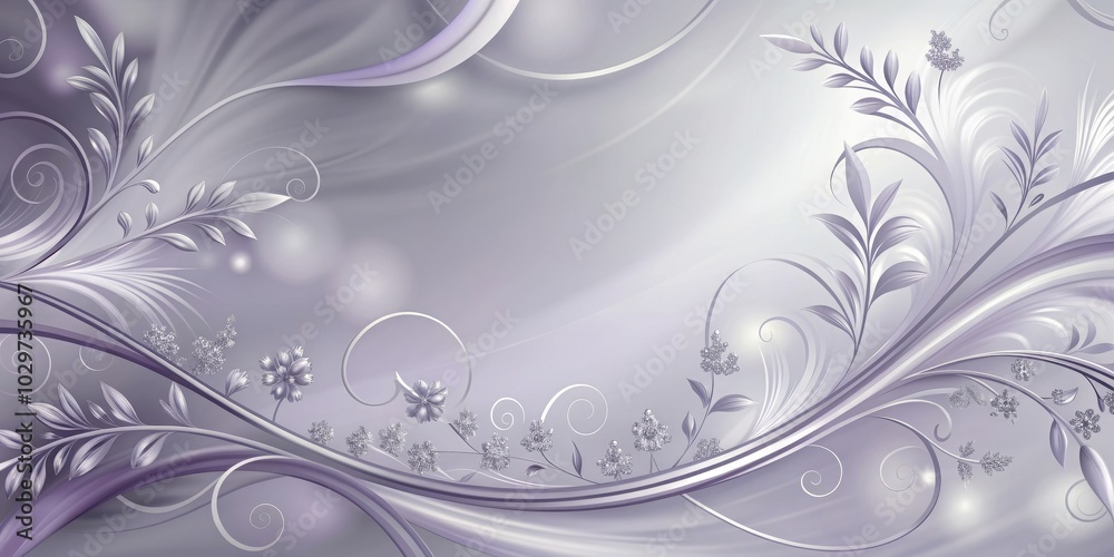 Sophisticated beauty branding backdrop featuring lavender swirls, soft silver, and grey, lavender, swirls, silver Sophisticated beauty branding backdrop featuring lavender swirls, soft silver, and grey, lavender, swirls, silver