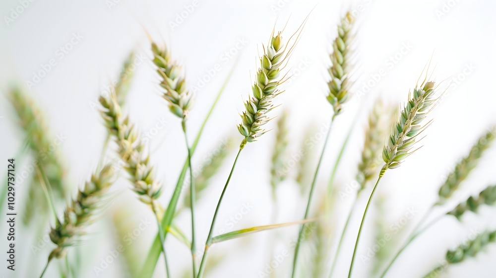 Ears of wheat on a white background. Ears of wheat on a white background.
