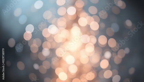 Abstract of christmas and bokeh light with glitter background isolated with white highlights, png photo