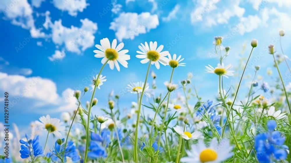 Beautiful field meadow flowers chamomile Beautiful field meadow flowers chamomile