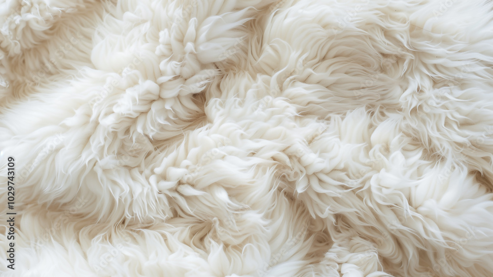 Soft Fluffy White Faux Fur Texture Background Soft Fluffy White Faux Fur Texture Background