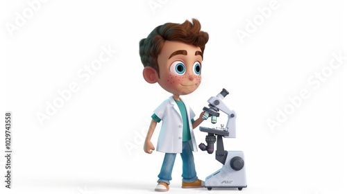 Young Scientist Exploring the World