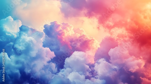 Colorful clouds in the sky.