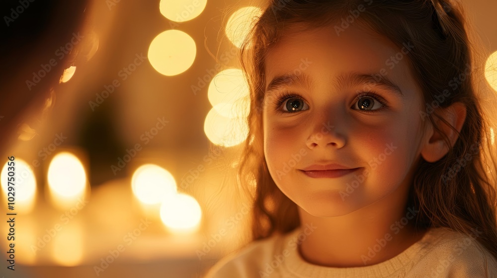 Parent encouraging child to speak at family dinner, warm lighting, confidence, communication skills Parent encouraging child to speak at family dinner, warm lighting, confidence, communication skills