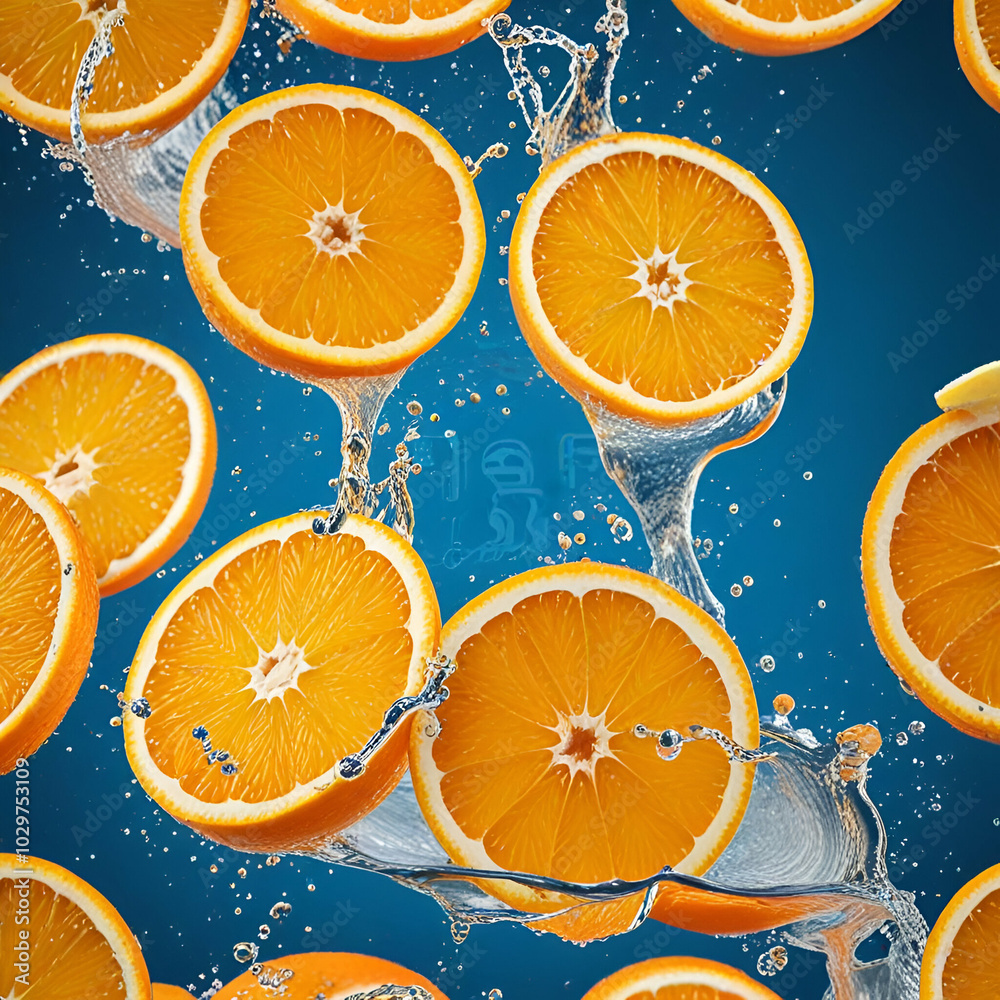 seamless background with oranges seamless background with oranges