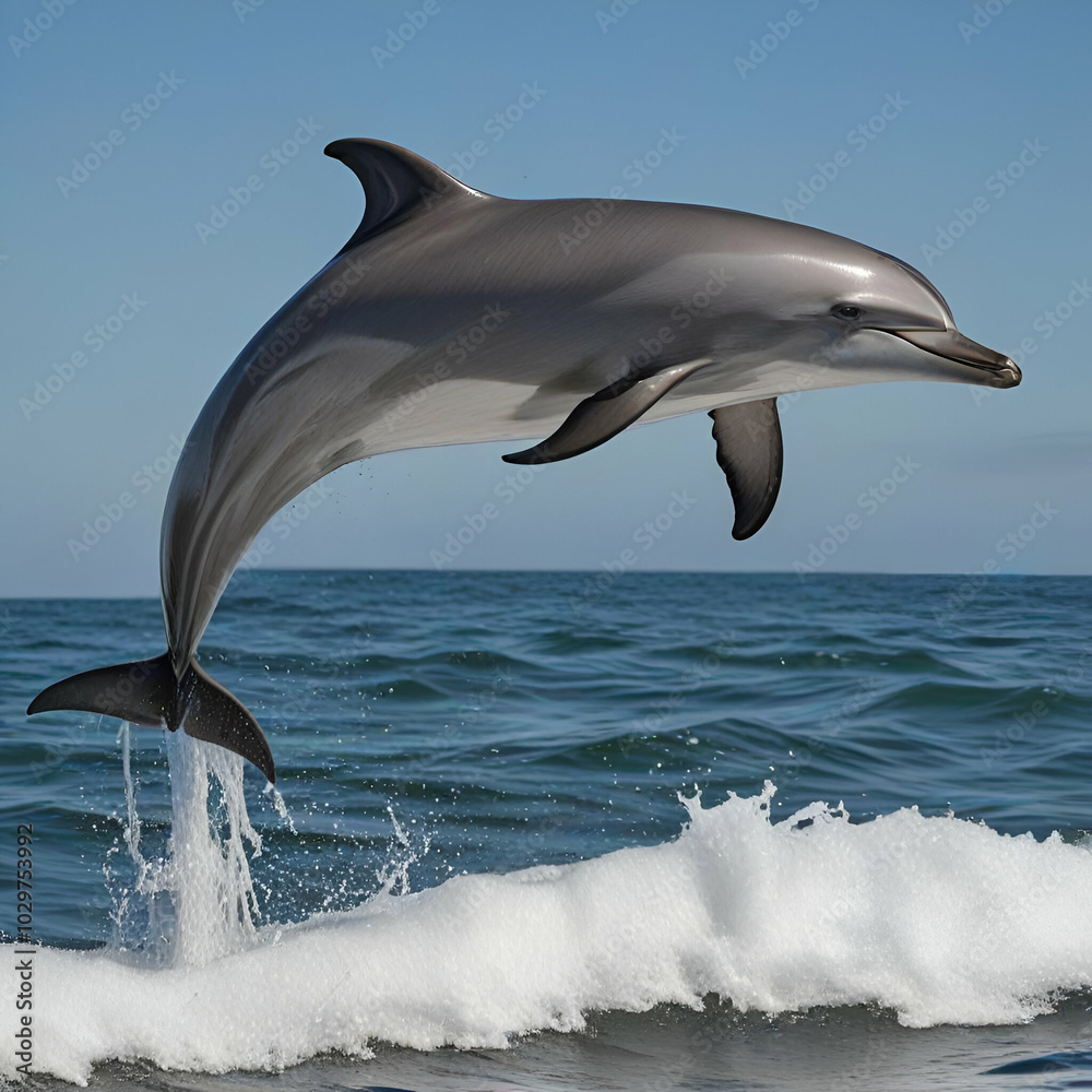 Fototapeta premium dolphin in the water