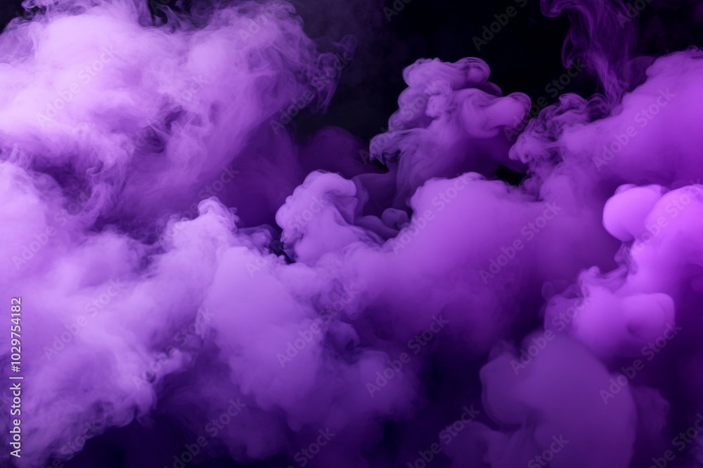 Fototapeta premium Abstract background dark purple hue smoke swirling creating Modern illustration
