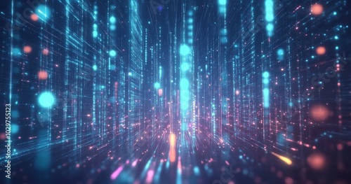 Abstract digital background dark blue pink color scheme It consists of electronic