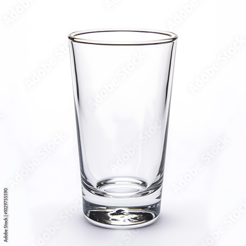 Wallpaper Mural Empty glass isolated on white background Torontodigital.ca