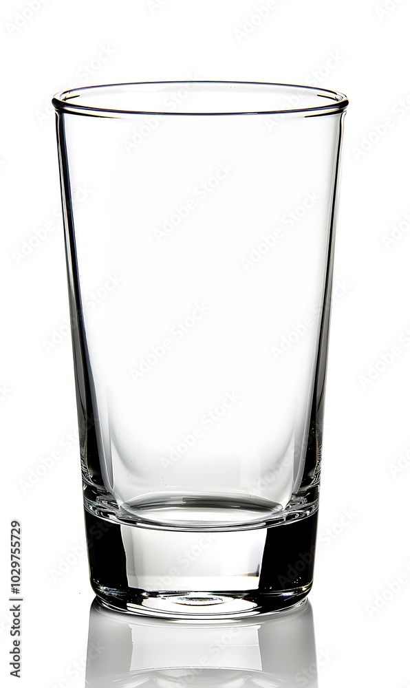 Empty glass isolated on white background Empty glass isolated on white background