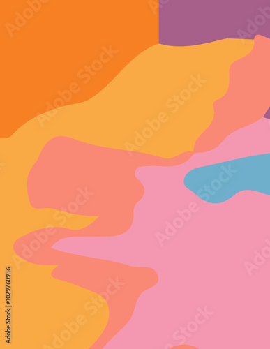 abstract background with untidy waves Illustration