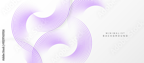 White background with dynamic purple circle lines.