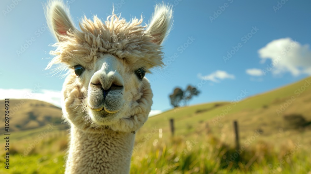 Obraz premium Alpaca Portrait