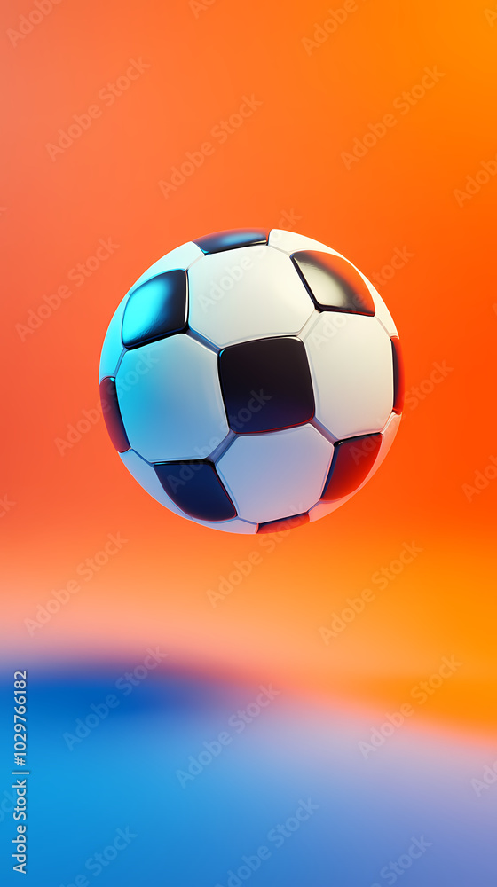 Obraz premium Racing soccer in motion