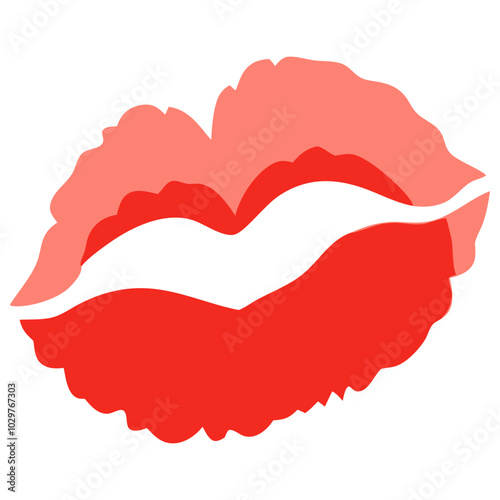 Lips Watercolor Painting