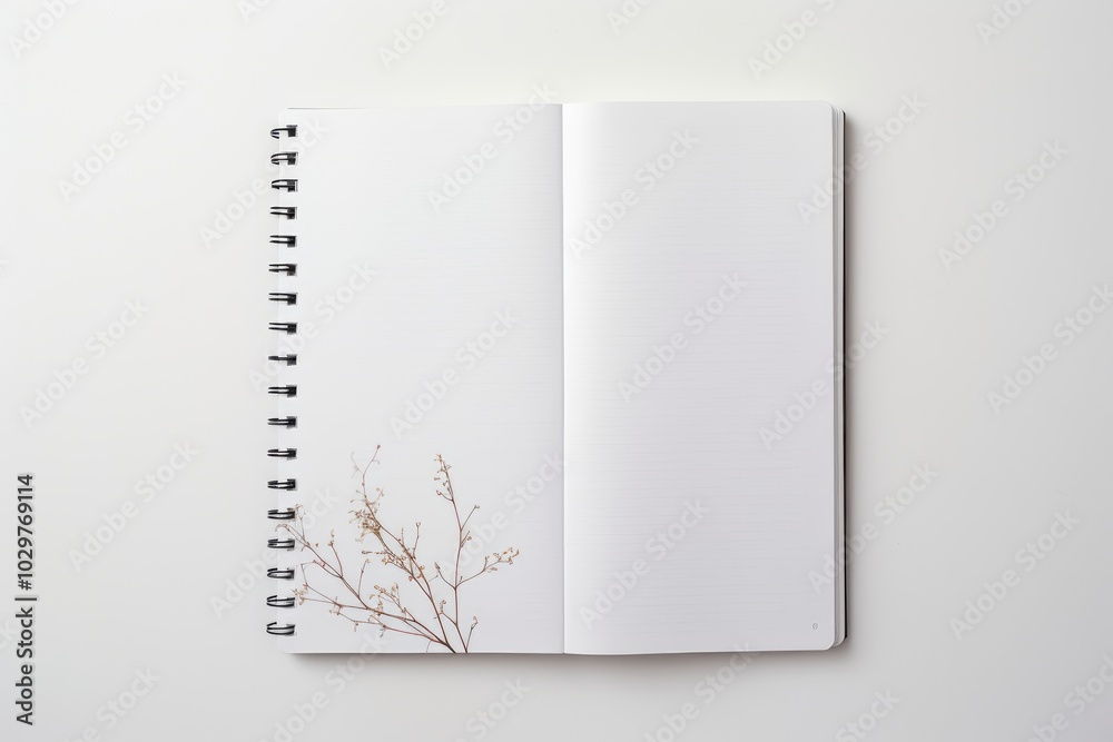 Blank Notebook with Minimalistic Design and Nature Touch Blank Notebook with Minimalistic Design and Nature Touch