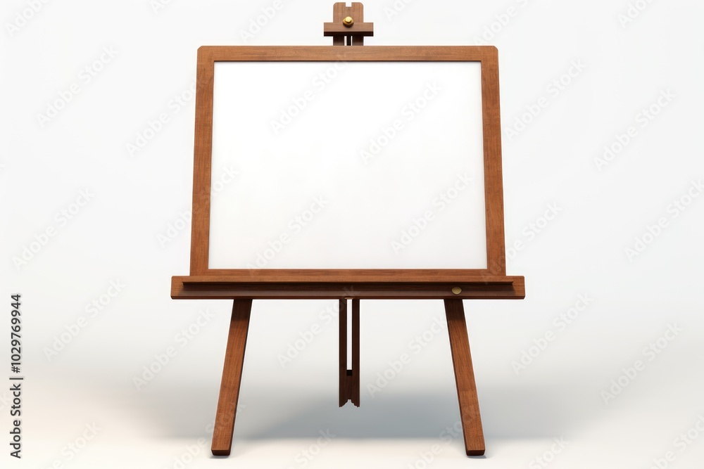 Empty Drawing Board on White Background Empty Drawing Board on White Background