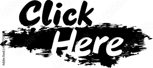 Handdrawn click here text decoration