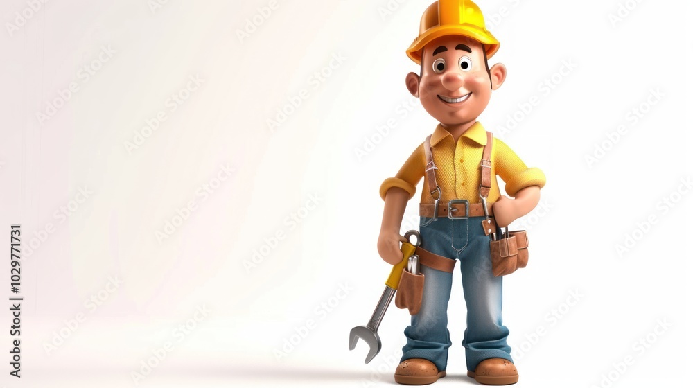 Cartoon Construction Worker Cartoon Construction Worker