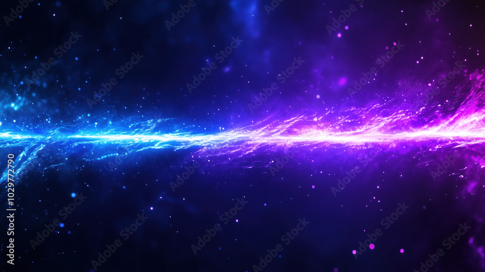 vibrant cosmic scene featuring striking blue and purple energy wave cutting through starry background, evoking sense of wonder and mystery in universe vibrant cosmic scene featuring striking blue and purple energy wave cutting through starry background, evoking sense of wonder and mystery in universe