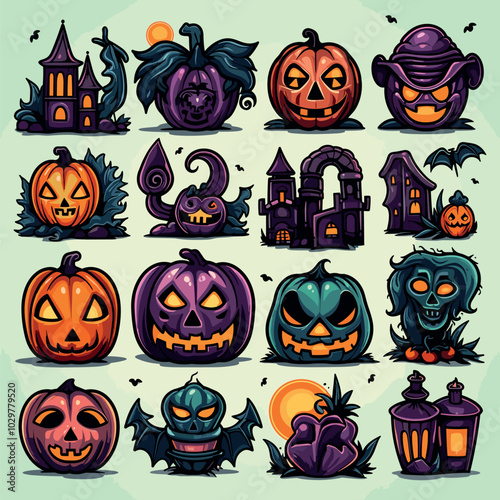 Spooky Halloween Icons