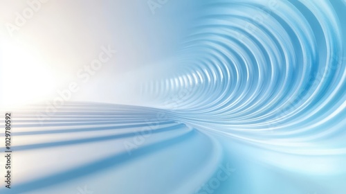 A blue wave with a white background. The wave is very long and has a lot of detail