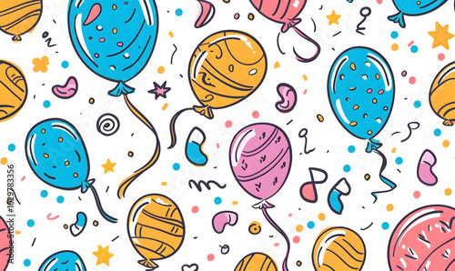 New Year and Christmas card, graphic advertising backgrounds in a doodle 2D illustrator style.