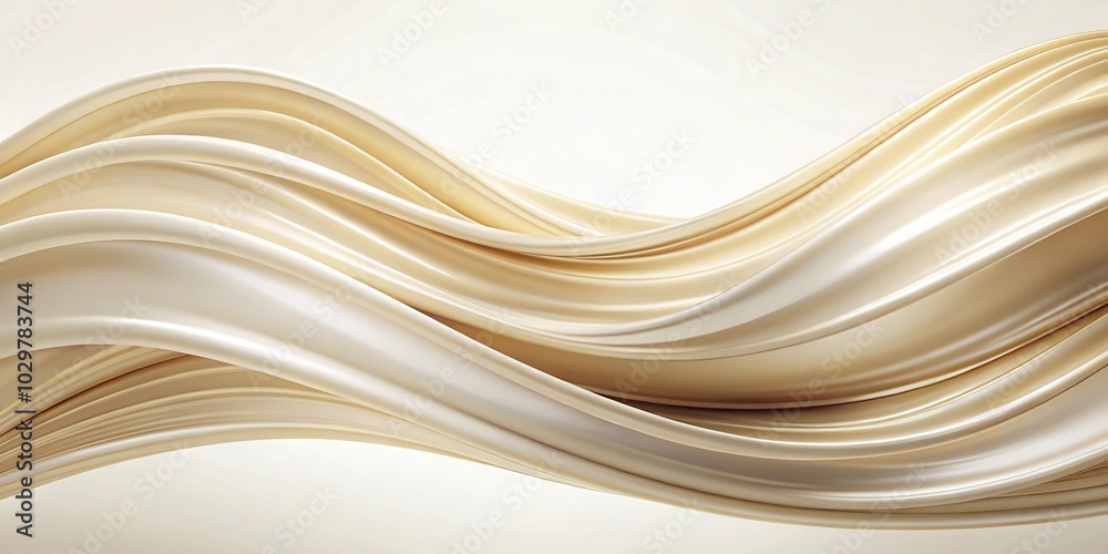 Rich ivory wave abstract background elegant and subtle isolated on white Symmetrical Rich ivory wave abstract background elegant and subtle isolated on white Symmetrical