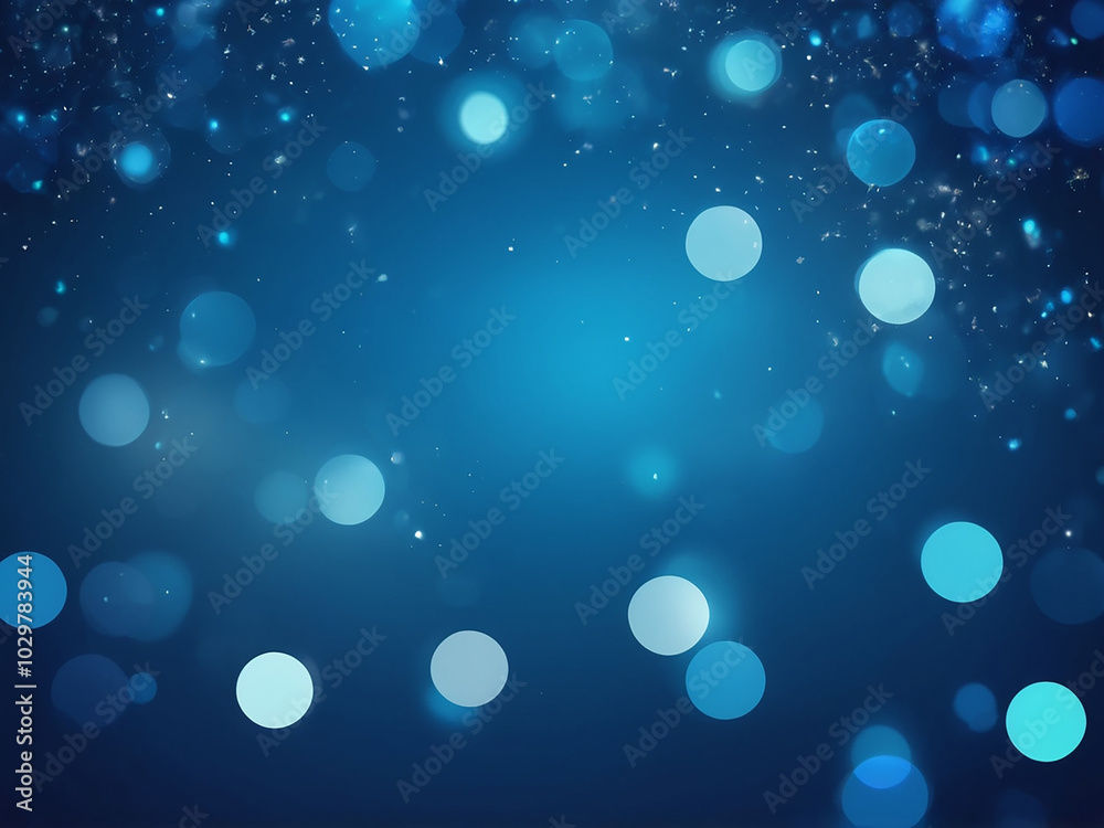 abstract background of blue Blurred bokeh light background, Christmas and New Year holidays background abstract background of blue Blurred bokeh light background, Christmas and New Year holidays background