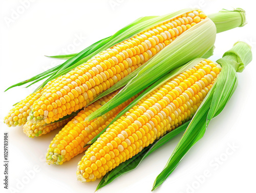 corn isolated on white background