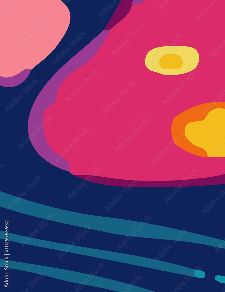 abstract background with untidy waves Illustration
