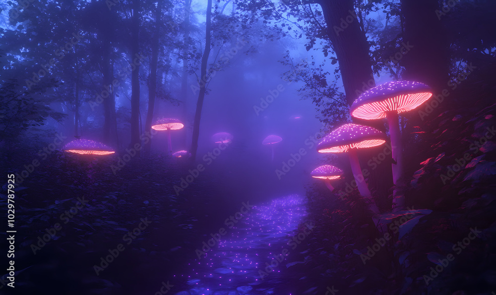Dreamlike Landscapes and Mystical Gardens with Vibrant Flowers and Glowing Nature Dreamlike Landscapes and Mystical Gardens with Vibrant Flowers and Glowing Nature
