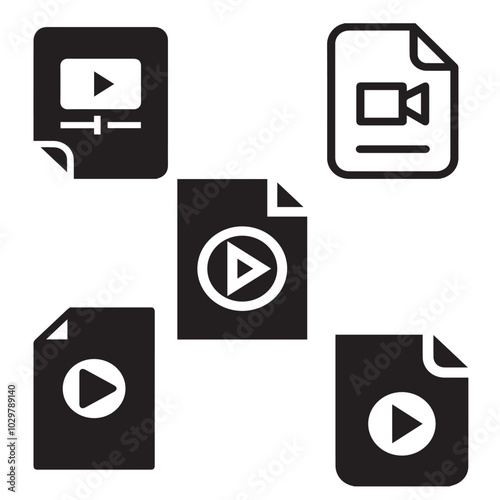 Video File vector design symbol 