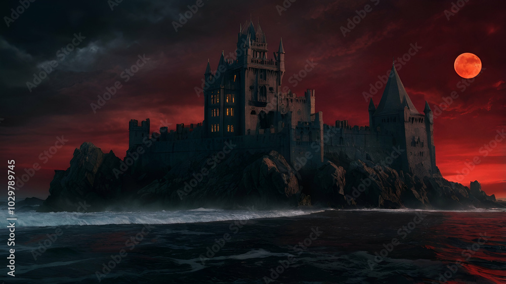 castle in the night castle in the night