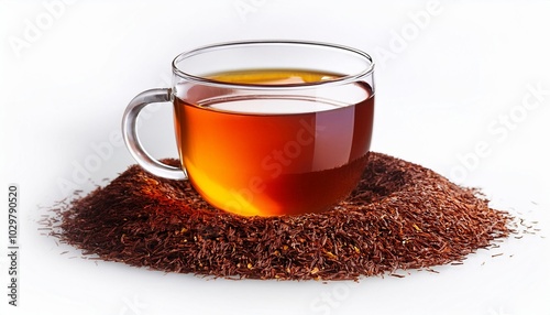 Rooibos Tea on white background isolated. Beverage. Drink.