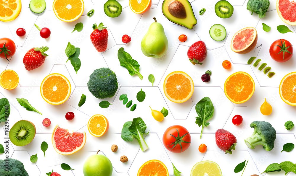 vegetable and fruits photo or illustrator on white background vegetable and fruits photo or illustrator on white background