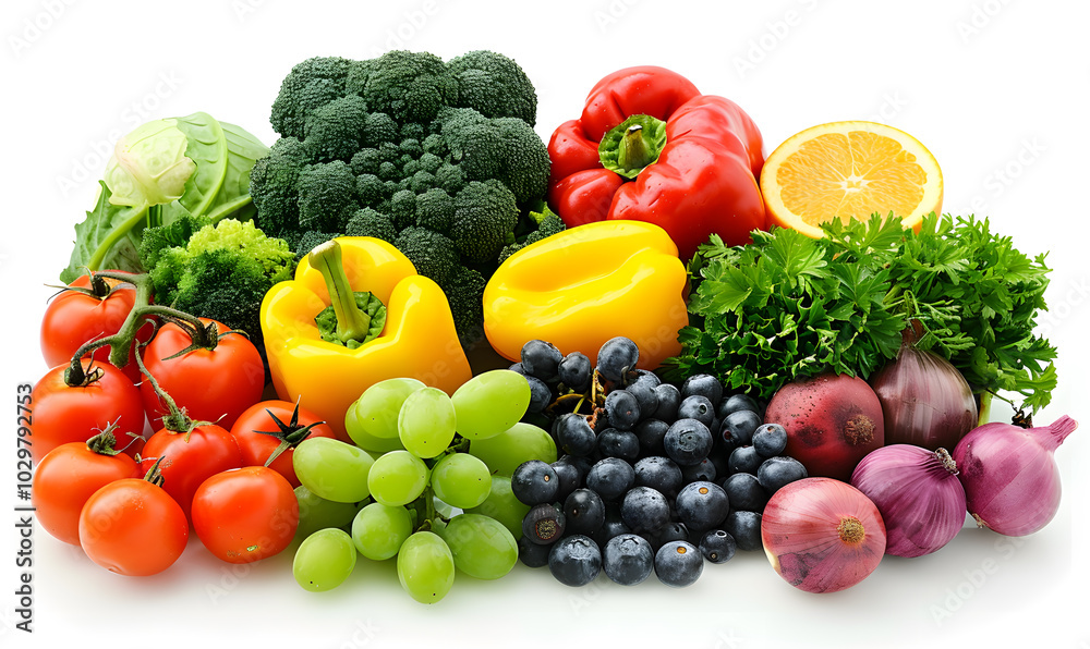 vegetable and fruits photo or illustrator on white background vegetable and fruits photo or illustrator on white background