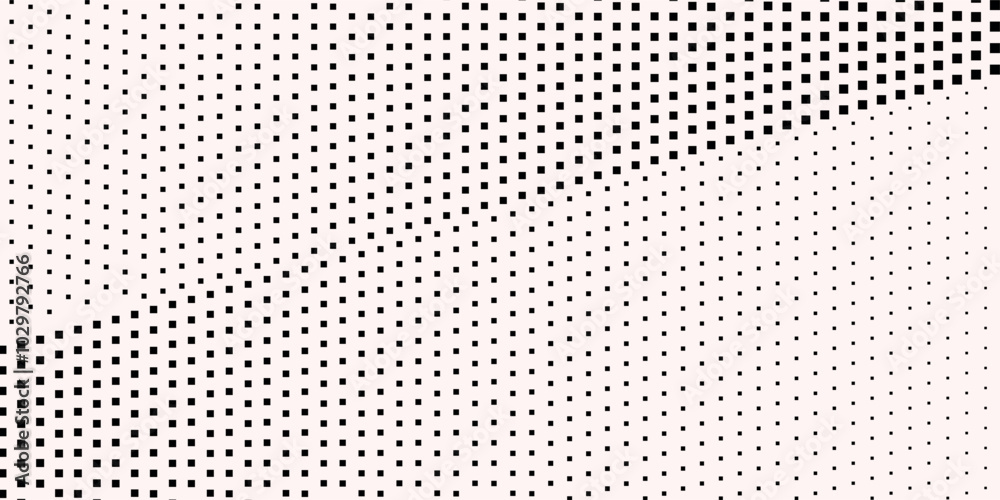 Black and white dotted halftone background, vector illustration, modern square dots. Black and white dotted halftone background, vector illustration, modern square dots.