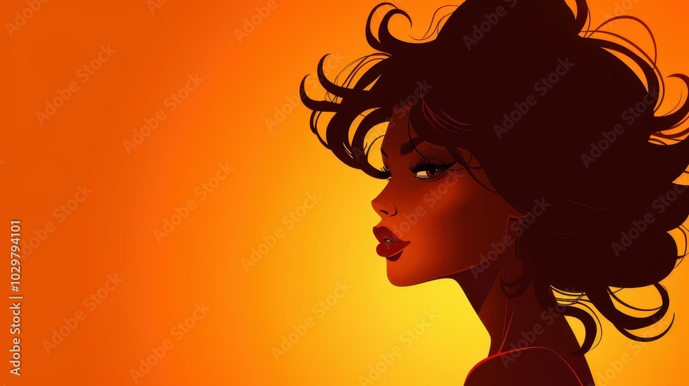 A graceful silhouette of a woman against a bright, warm backdrop radiates beauty and serenity. A graceful silhouette of a woman against a bright, warm backdrop radiates beauty and serenity.