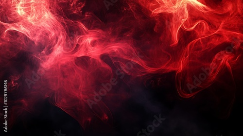 Red smoke abstract on a black background