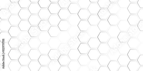 Mosaic background. Simple hexagon grid. Hexagonal cells. Reflected wax pattern. Geometric hive grid. Reflecting