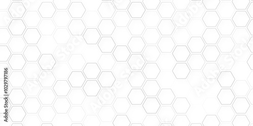 Mosaic background. Simple hexagon grid. Hexagonal cells. Reflected wax pattern. Geometric hive grid. Reflecting