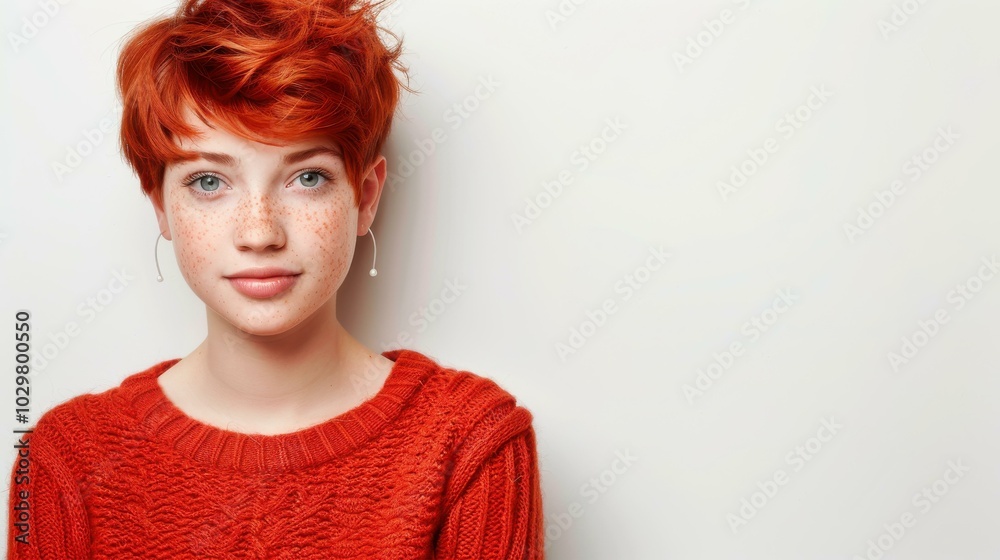 Her playful spirit shines through, capturing the essence of beauty in a simple yet captivating portrait. Her playful spirit shines through, capturing the essence of beauty in a simple yet captivating portrait.
