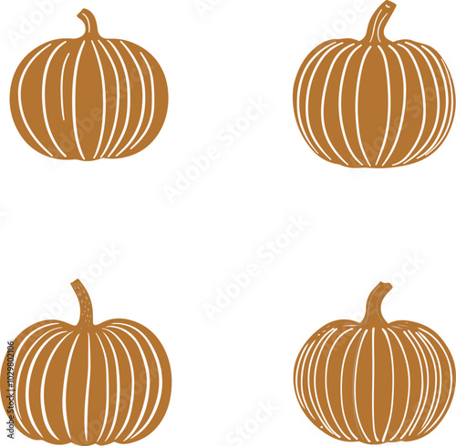 Elegant decorative pumpkin designs