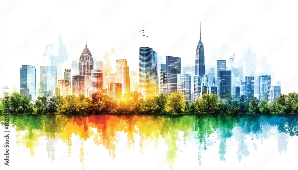 Obraz premium An overview of smart city initiatives, detailing how technology enhances public services, citizen engagement, and environmental sustainability