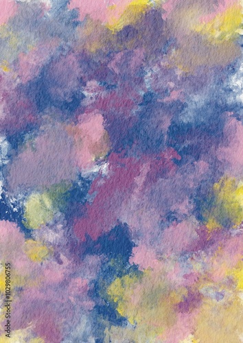 Wallpaper Mural Abstract purple, pink, yellow and blue brush stroke on paper background illustration for decoration on night sky, beauty and fantasy concept. Torontodigital.ca
